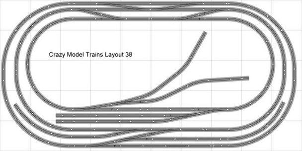 Bachmann E-Z Track Train Layout #038D Train Set HO Scale 5' X 10' DCC Switches