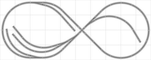 Bachmann E-Z Track Train Layout #028D Train Set HO Scale 4' X 10' DCC Switches