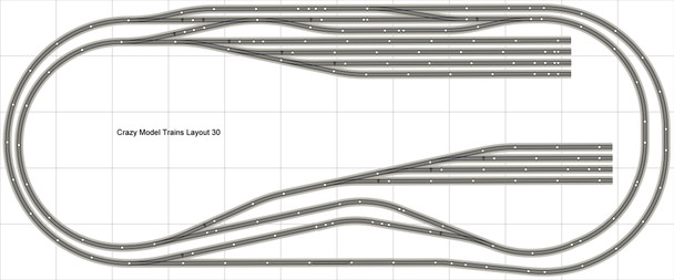 Bachmann E-Z Track Train Layout #030D Train Set HO Scale 5' X 12' DCC Switches Bachmann E-Z Track Train Layout #030D Train Set HO Scale 5' X 12' DCC Switches