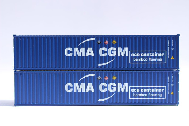 Jacksonville 405346 N CMA CGM Hazard Stickers 40' Std. Height Containers (2)