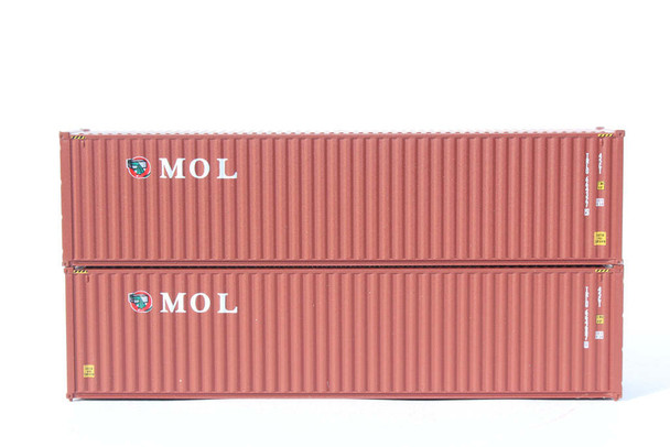 Jacksonville 405143 N Scale MOL Initials Brown Containers (2)