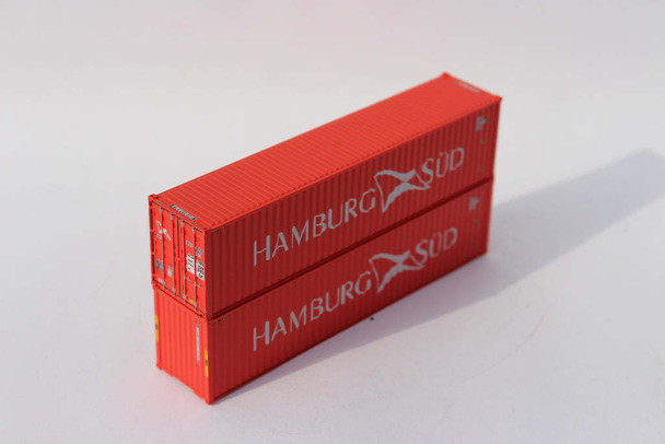 Jacksonville 405186 N Scale Hamburg Sud 40' High Cube Containers (2)