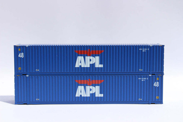 Jacksonville 485019 N Scale APL 48' HC 3-42-3 Corrugated Containers Set #3 (2)