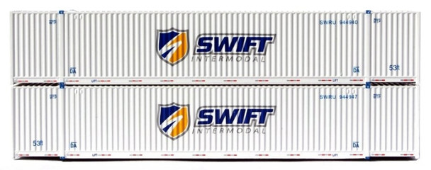 Jacksonville Terminal 537027 N Scale Swift 53' High Cube Containers (2)