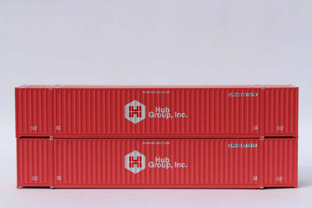 Jacksonville Terminal 535067 N Scale Hub Group UPHU 53' High Cube Set 2 (2)