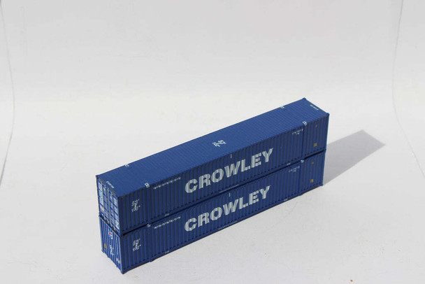 Jacksonville Terminal 535077 N Scale Crowley 53' Containers W/ IBC Castings (2)