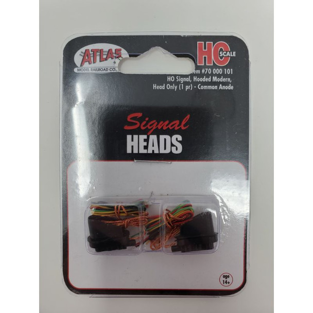 Atlas Model Railroad 70000101 HO Scale Signal Hooded Modern Head Only 1 Pr