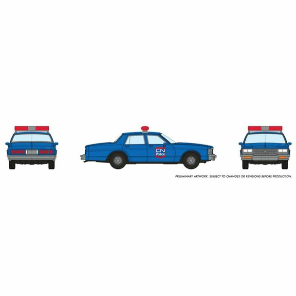Rapido 800013 HO Scale Chevrolet Impala Sedan CN Police