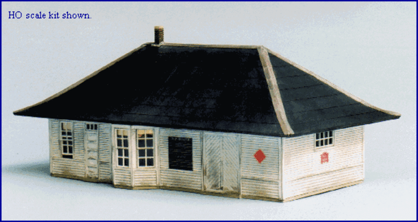 Blair Line 195 HO Scale Gerald Depot Kit Unassembled Wood Kit