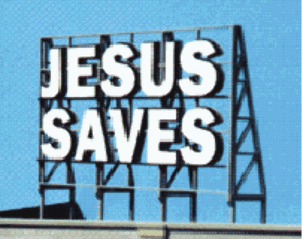 Blair Line 2507 HO/S/O Scale Jesus Saves Rooftop Sign