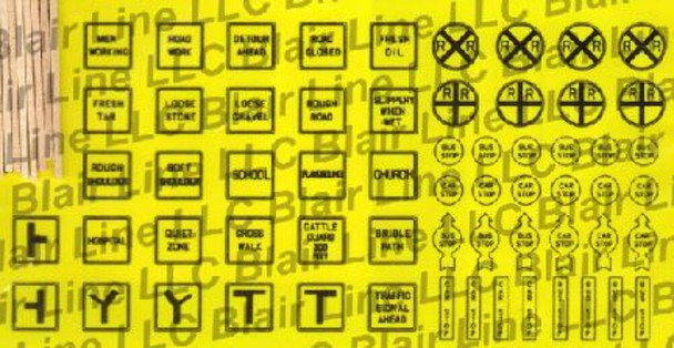 Blair Line 144 HO Scale Vintage Caution Signs