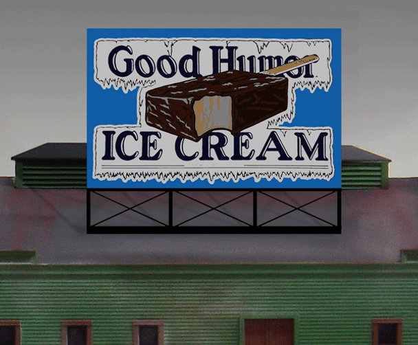 Miller Engineering 881501 HO/O Scale Good Humor Billboard