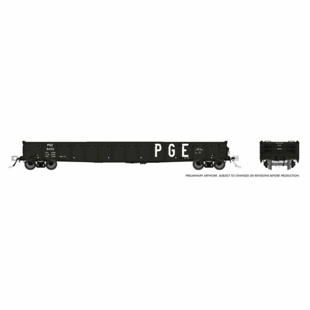 Rapido 50055A HO Scale Pacific Great Eastern 52' 6" Canadian Mill Gondola