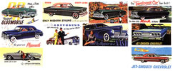 JL Innovative 203 N Scale Auto Signs for Billboards 1940's to 1960's