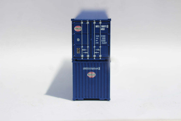 Jacksonville Terminal 405359 N Scale Italia 40' Std Height Containers Set #1 (2)