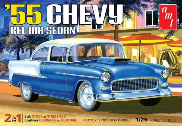 AMT Models 1119 '1:25 Scale 1955 Chevy Bel Air Sedan Model Kit