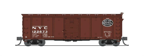 Broadway Limited 7272 N Scale NYC 40' Steel Boxcar 1950's Variety Set C (4)