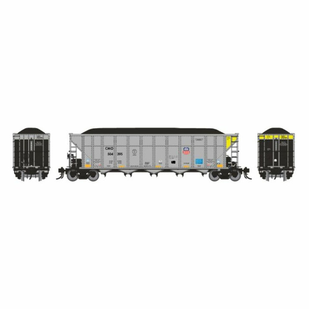 Rapido 169021 HO Scale UP/CMO AutoFlood III Coal Hopper 6 Pack #1