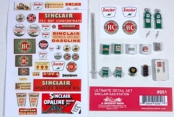 JL Innovative Design 951 HO Scale Ultimate Detail Set Sinclair Gas Station