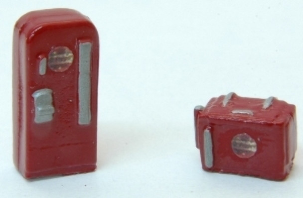 JL Innovative Design 637 N Scale Mini Custom Soda Machine Set Dr. Pepper (2)