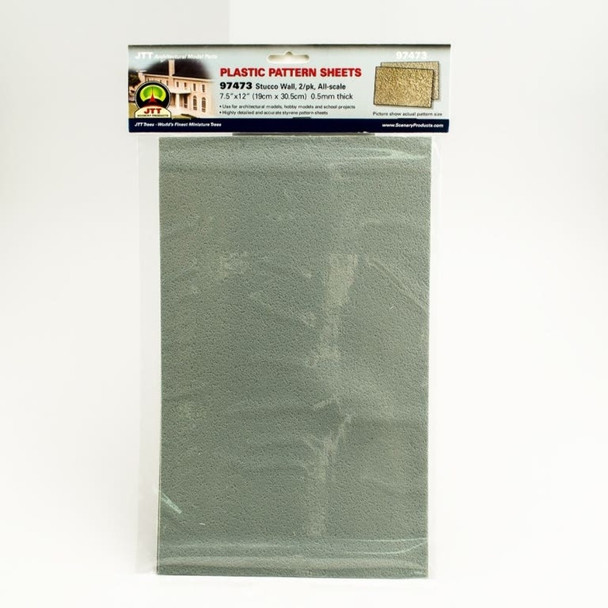 JTT Scenery 97473 N Scale Stucco Wall Pattern Sheets (2)