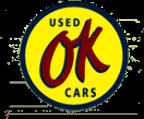 Miller Engineering 9065 HO/O Scale OK Used Cars Window Sign