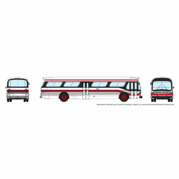 Rapido 573007 N Scale Toronto Red/Black New Look Bus