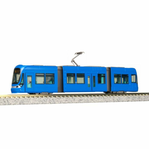 Kato 14-805-1 N Scale "My Tram" Three-Unit Blue Articulated Light Rail Vehicle