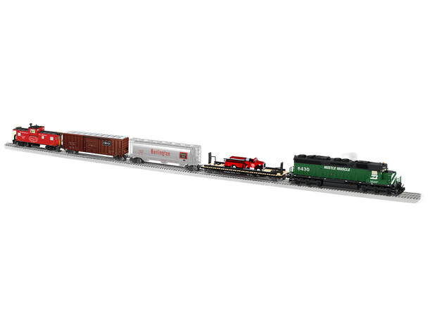 Lionel 2222030 O Scale Burlington Northern Hustle Muscle Legacy Freight Set