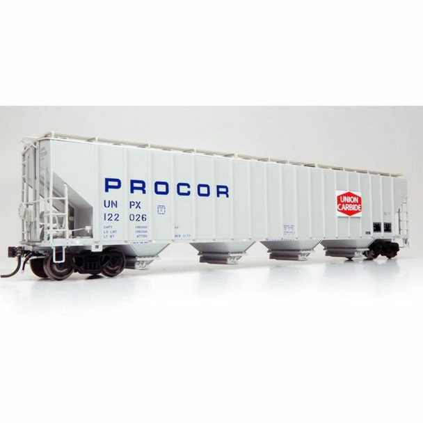 Rapido 157003 HO UNPX Procor w/ Union Carbide 5820 Covered Hopper (Pack of 6)