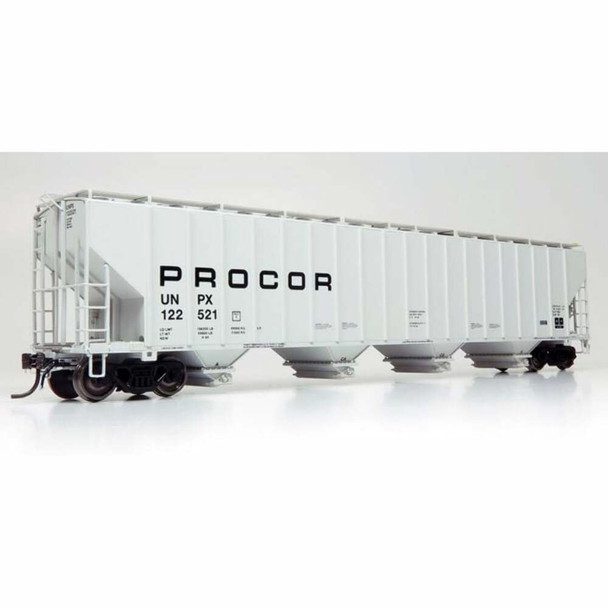 Rapido 157005 HO Scale UNPX Procor Low Black Solid 5820 Covered Hopper (6)