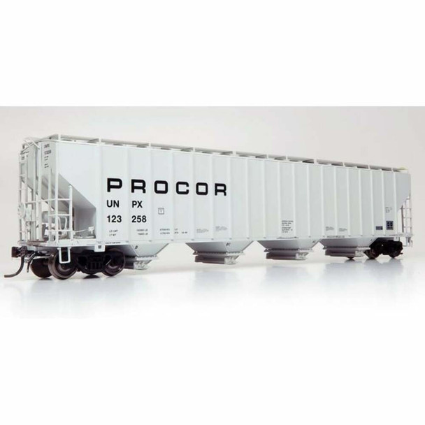 Rapido 157006 HO Scale UNPX Procor Mid Black Solid 5820 Covered Hoppers (6)