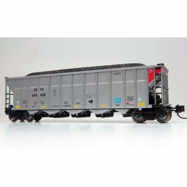 Rapido 538009 N Scale CEFX Unnumbered AutoFlood III RD Coal Hopper 6-Pack #4