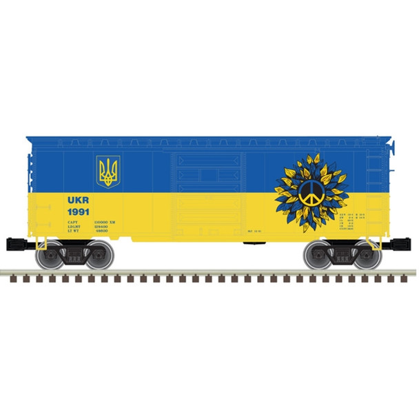 Atlas 3001249 O Ukraine Peace Edition Premier 40' PS-1 Box Car With 6' Door 2022