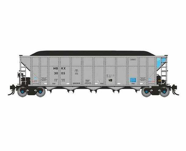 Rapido 169038 HO Mitsui Rail MBLX AutoFlood III RD Coal Hoppers (Pack of 6) #1