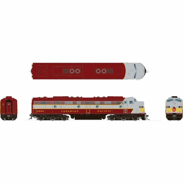 Rapido 28512 HO Scale Canadian Pacific Block Scheme EMD E8A DCC with Sound #1800