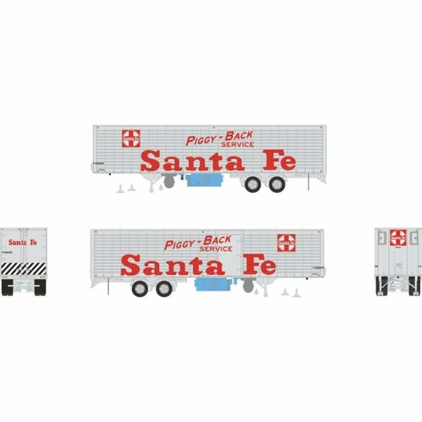 Rapido 403039 HO Scale Santa Fe 40' Fruehauf Fluted Side Volume Van #F 40691R