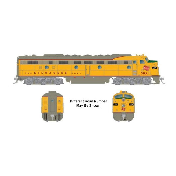 Rapido 28557 HO Milwaukee Road E8A&B Set DCC Sound Diesel Locomotive #34A & #34B