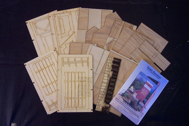 Osborn Model Kits 1067 HO Scale Grain Elevator (Wood Kit)