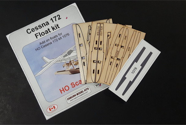 Osborn Model Kits 1077 HO Scale Cessna 172 Float Kit (Wood Kit)