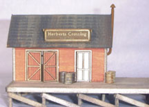 Banta Modelworks 6082 O Scale Herbert's Crossing Freight House Laser Cut