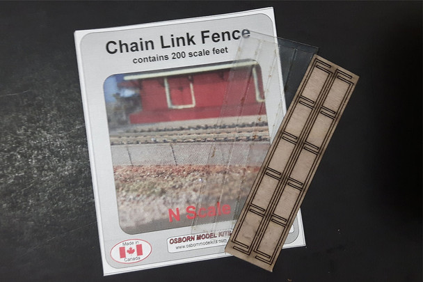 Osborn Model Kits 3071 N Scale Chain Link Fence