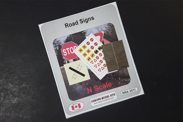 Osborn Model Kits 3011 N Scale Road Signs (Pack of 4)