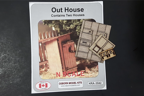 Osborn Model Kits 3042 N Scale Out House (Pack of 2)