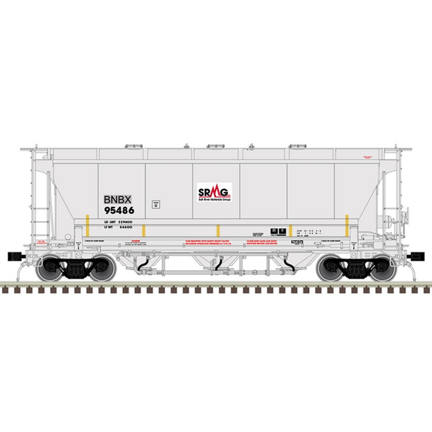 Atlas Model Railroad 20006835 HO Scale BNBX Trinity 3230 Covered Hopper #95490