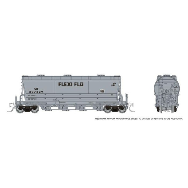 Rapido 533006 N Scale CR Flexi Flo Hopper Late (Pack of 6)