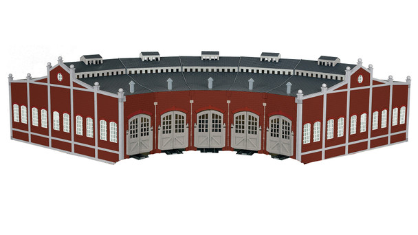 Bachmann Trains 45020 HO Scale Five-Bay Roundhouse With Nickel Silver E-Z Track
