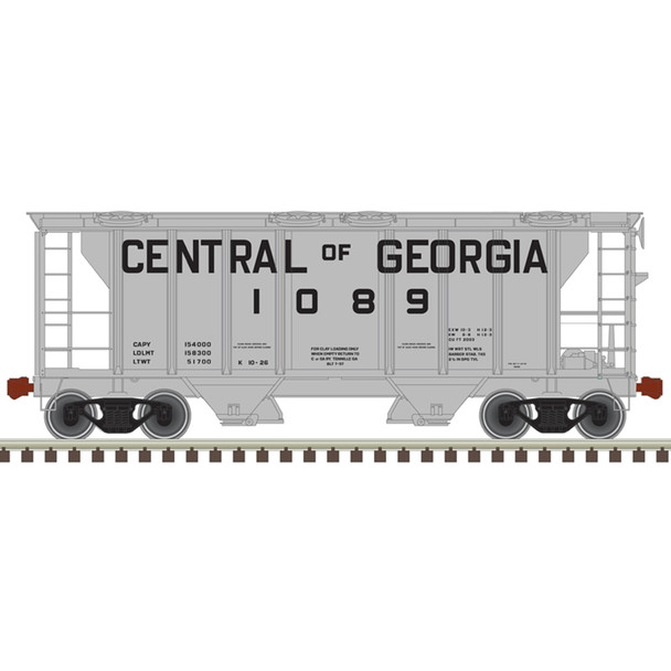 Atlas Model Railroad 20006557 HO Central of Georgia TM PS-2 Covered Hopper #1089