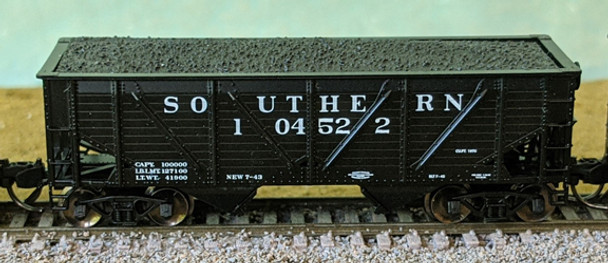 Bluford Shops 63205 N Scale Southern 2-Bay War Emergency Composite Hopper 104870