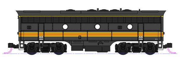 Kato 106-0429-LS N Milwaukee Road EMD F7A + F7B MWR Set w/ Pre-Installed DCC